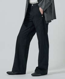 パネルレッグジーンズ