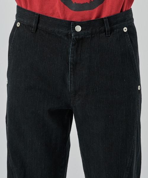 CONZ（コンズ）の「パネルレッグジーンズ（デニムパンツ・メンズ・ブラック/インディゴブルー・2/1/3）」の6枚目の写真