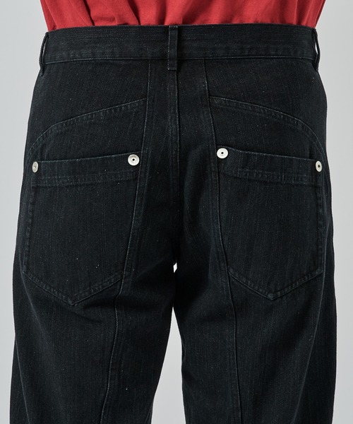 CONZ（コンズ）の「パネルレッグジーンズ（デニムパンツ・メンズ・ブラック/インディゴブルー・2/1/3）」の8枚目の写真