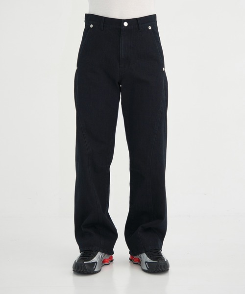 CONZ（コンズ）の「パネルレッグジーンズ（デニムパンツ・メンズ・ブラック/インディゴブルー・2/1/3）」の13枚目の写真