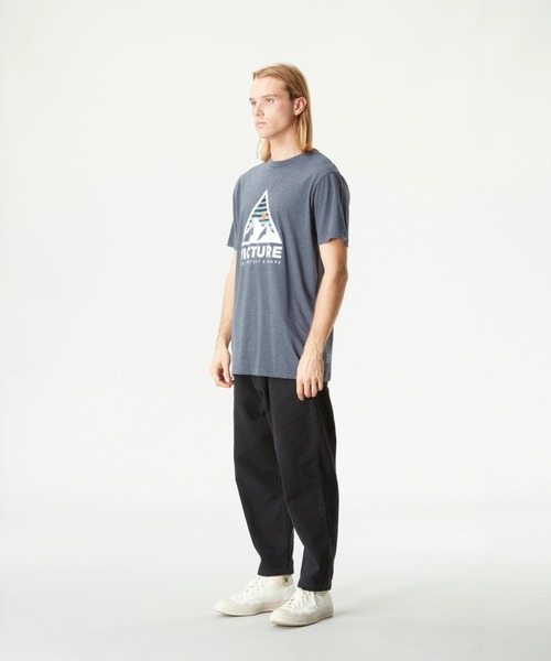 PICTURE ORGANIC CLOTHING(ピクチャーオーガニッククロージング)の「【PICTURE/ピクチャー】AUTHENTIC TEE/半袖マウンテンロゴTシャツ(Tシャツ/カットソー・メンズ・ホワイト系その他/ダークブルー/イエロー・MEDIUM/LARGE/X-LARGE)」の13枚目の写真