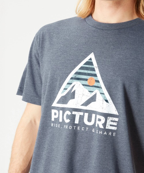 PICTURE ORGANIC CLOTHING(ピクチャーオーガニッククロージング)の「【PICTURE/ピクチャー】AUTHENTIC TEE/半袖マウンテンロゴTシャツ(Tシャツ/カットソー・メンズ・ホワイト系その他/ダークブルー/イエロー・MEDIUM/LARGE/X-LARGE)」の15枚目の写真