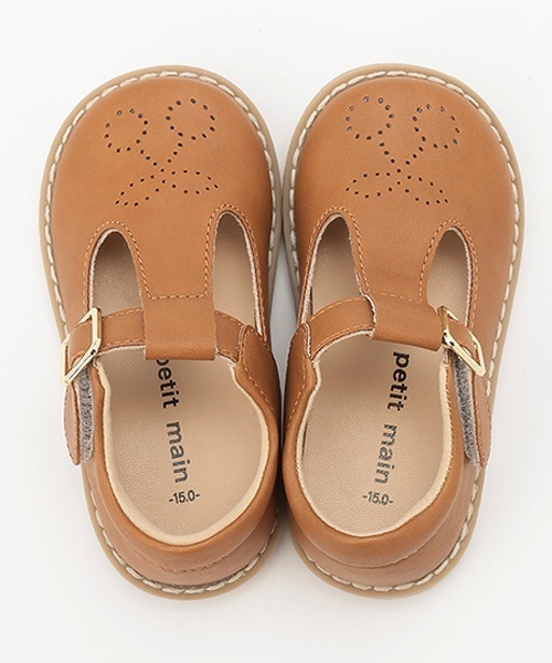 petit main（プティマイン）の「チェリーアイレットシューズ（サンダル・キッズ・ベージュ/ブラウン/オフホワイト・17cm/18cm/16cm/15cm）」の11枚目の写真