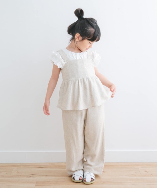 URBAN RESEARCH DOORS(アーバンリサーチドアーズ)の「『セットアップ対応/親子リンク』レーヨンリネンイージーパンツ(KIDS)(その他パンツ・キッズ・イエロー/ナチュラル・105/120/135)」の18枚目の写真