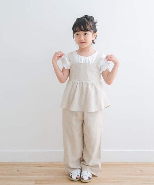 URBAN RESEARCH DOORS(アーバンリサーチドアーズ)の「『セットアップ対応/親子リンク』レーヨンリネンイージーパンツ(KIDS)(その他パンツ・キッズ・イエロー/ナチュラル・105/120/135)」の19枚目の写真