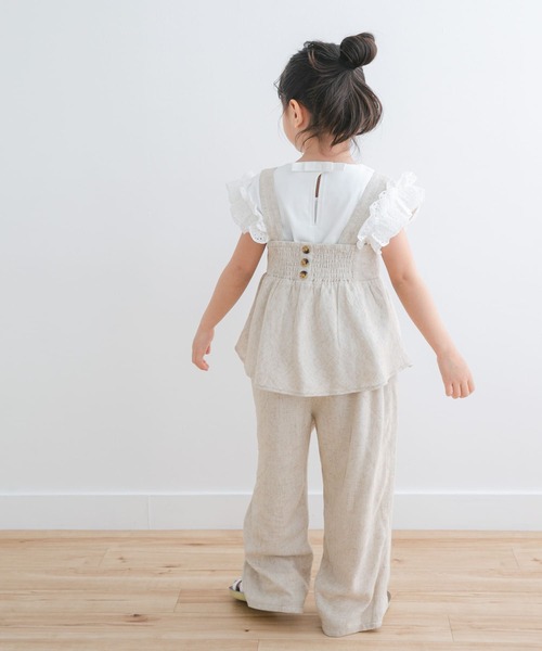 URBAN RESEARCH DOORS(アーバンリサーチドアーズ)の「『セットアップ対応/親子リンク』レーヨンリネンイージーパンツ(KIDS)(その他パンツ・キッズ・イエロー/ナチュラル・105/120/135)」の20枚目の写真