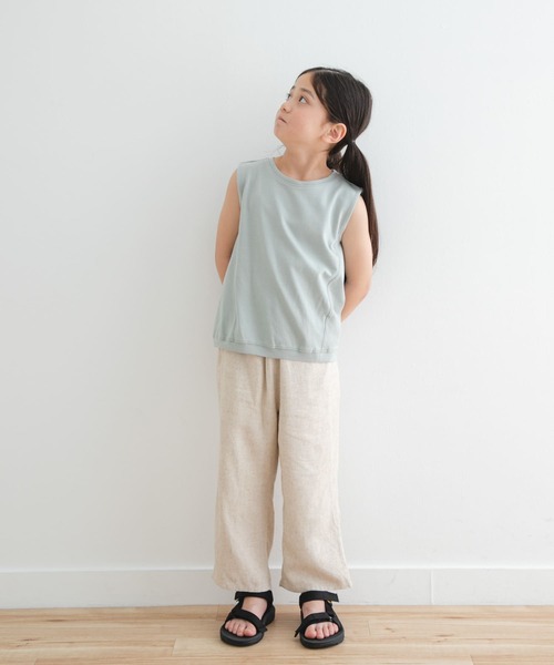 URBAN RESEARCH DOORS(アーバンリサーチドアーズ)の「『セットアップ対応/親子リンク』レーヨンリネンイージーパンツ(KIDS)(その他パンツ・キッズ・イエロー/ナチュラル・105/120/135)」の22枚目の写真