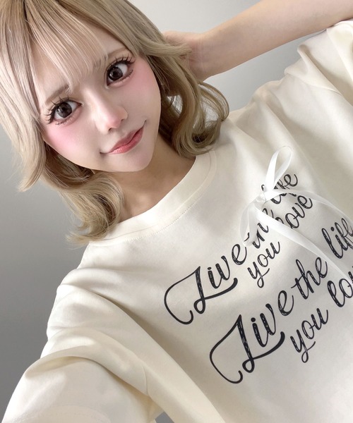 Diable baiser(ディアブルベーゼ)の「半袖カットソーセットアップ(ワンピース・レディース・ブラック/アイボリー/グレー・FREE)」の17枚目の写真