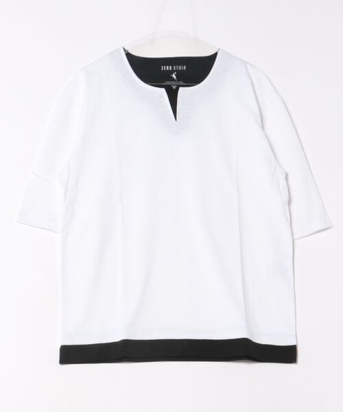 LB/S (エルビーエス)の「【ZERO STAIN/ゼロステイン】汗染みの目立ちにくいTシャツ ZEROSTAIN 切り替えデザインTシャツ 防汚 UVカット 綿タッチ・厚手(Tシャツ/カットソー・メンズ・ベージュ系その他2/ブラック系その他2/ホワイト系その他/ブルー系その他2/ブルー系その他/ブラック系その他/ブルー系その他3/ブルー系その他4/ホワイト系その他2/ブラック系その他3/ベージュ系その他/ブラック系その他4・MEDIUM/LARGE/X-LARGE)」の2枚目の写真