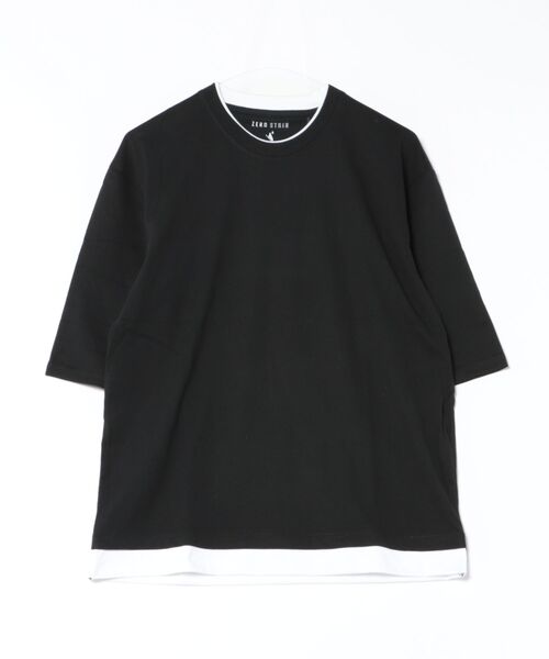 LB/S (エルビーエス)の「【ZERO STAIN/ゼロステイン】汗染みの目立ちにくいTシャツ ZEROSTAIN 切り替えデザインTシャツ 防汚 UVカット 綿タッチ・厚手(Tシャツ/カットソー・メンズ・ベージュ系その他2/ブラック系その他2/ホワイト系その他/ブルー系その他2/ブルー系その他/ブラック系その他/ブルー系その他3/ブルー系その他4/ホワイト系その他2/ブラック系その他3/ベージュ系その他/ブラック系その他4・MEDIUM/LARGE/X-LARGE)」の5枚目の写真