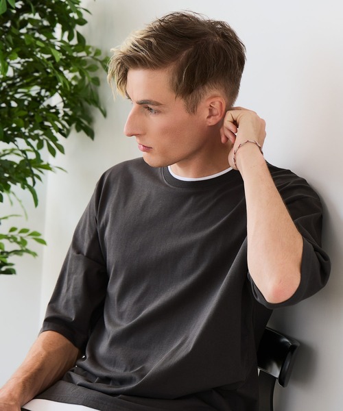 LB/S (エルビーエス)の「【ZERO STAIN/ゼロステイン】汗染みの目立ちにくいTシャツ ZEROSTAIN 切り替えデザインTシャツ 防汚 UVカット 綿タッチ・厚手(Tシャツ/カットソー・メンズ・ベージュ系その他2/ブラック系その他2/ホワイト系その他/ブルー系その他2/ブルー系その他/ブラック系その他/ブルー系その他3/ブルー系その他4/ホワイト系その他2/ブラック系その他3/ベージュ系その他/ブラック系その他4・MEDIUM/LARGE/X-LARGE)」の6枚目の写真