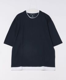 【ZERO STAIN/ゼロステイン】汗染みの目立ちにくいTシャツ ZEROSTAIN 切り替えデザインTシャツ 防汚 UVカット 綿タッチ・厚手