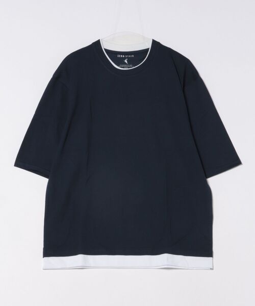 LB/S (エルビーエス)の「【ZERO STAIN/ゼロステイン】汗染みの目立ちにくいTシャツ ZEROSTAIN 切り替えデザインTシャツ 防汚 UVカット 綿タッチ・厚手(Tシャツ/カットソー・メンズ・ベージュ系その他2/ブラック系その他2/ホワイト系その他/ブルー系その他2/ブルー系その他/ブラック系その他/ブルー系その他3/ブルー系その他4/ホワイト系その他2/ブラック系その他3/ベージュ系その他/ブラック系その他4・MEDIUM/LARGE/X-LARGE)」の10枚目の写真