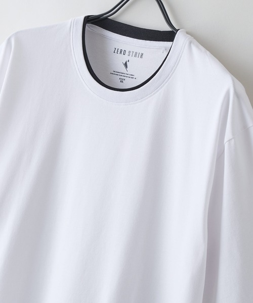 LB/S (エルビーエス)の「【ZERO STAIN/ゼロステイン】汗染みの目立ちにくいTシャツ ZEROSTAIN 切り替えデザインTシャツ 防汚 UVカット 綿タッチ・厚手(Tシャツ/カットソー・メンズ・ベージュ系その他2/ブラック系その他2/ホワイト系その他/ブルー系その他2/ブルー系その他/ブラック系その他/ブルー系その他3/ブルー系その他4/ホワイト系その他2/ブラック系その他3/ベージュ系その他/ブラック系その他4・MEDIUM/LARGE/X-LARGE)」の21枚目の写真