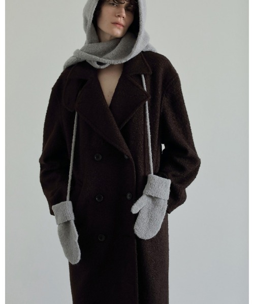 セール】Double Tweed Coat（テーラードジャケット）｜anuke