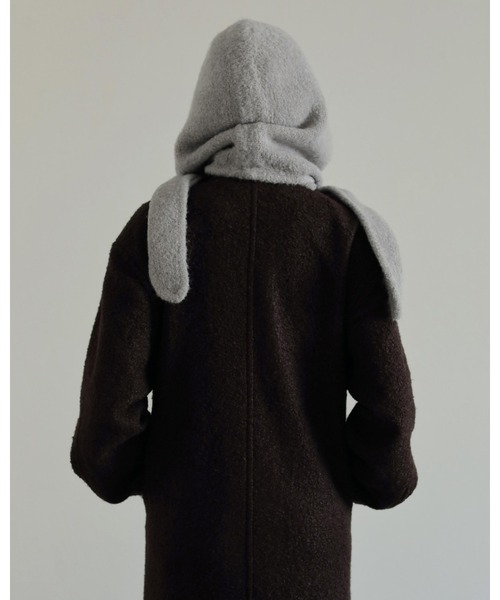 anuke(アンヌーク)の「Double Tweed Coat(テーラードジャケット・レディース・クリーム/ブラウン・38inch/36inch)」の5枚目の写真