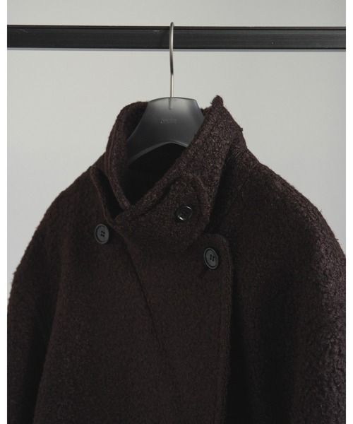 anuke(アンヌーク)の「Double Tweed Coat(テーラードジャケット・レディース・クリーム/ブラウン・38inch/36inch)」の12枚目の写真