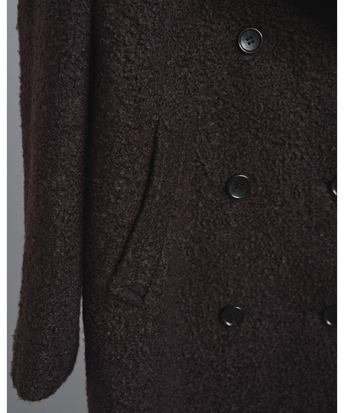 anuke(アンヌーク)の「Double Tweed Coat(テーラードジャケット・レディース・クリーム/ブラウン・38inch/36inch)」の13枚目の写真
