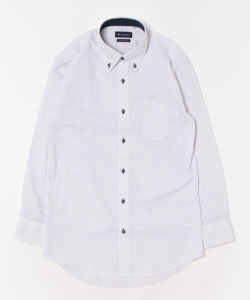 TOKYO SHIRTS(トウキョウシャツ)の「【超形態安定】形態安定ノンアイロン ボタンダウン 長袖ビジネスワイシャツ(ビジネスシャツ・メンズ・レッド・首回り39cm-裄丈80cm/首回り39cm-裄丈84cm/首回り41cm-裄丈82cm/首回り41cm-裄丈86cm/首回り42cm-裄丈86cm/首回り37cm-裄丈80cm/首回り37cm-裄丈84cm/首回り42cm-裄丈82cm/首回り43cm-裄丈82cm/首回り43cm-裄丈86cm)」の6枚目の写真