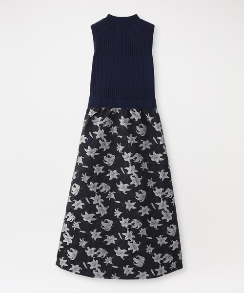 LOVELESS（ラブレス）の「ニットブロックワンピース（ワンピース・レディース・ブルー系その他7・36/34/38）」の3枚目の写真