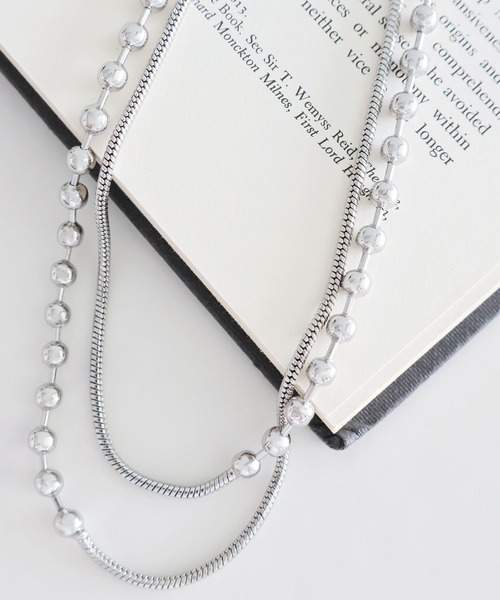 LEPSIM(レプシィム)の「ロングアレンジネックレス 492600(ネックレス・レディース・シルバー系その他/シルバー・ONE SIZE)」の2枚目の写真