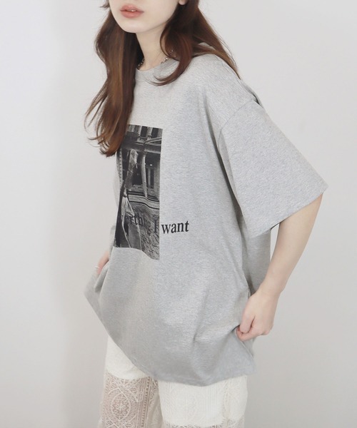 BLAMINK　半袖Tシャツ　コットン　クルーネック　オーバーサイズ　1 コットンクルーネックオーバースリーブTシャツ 7917