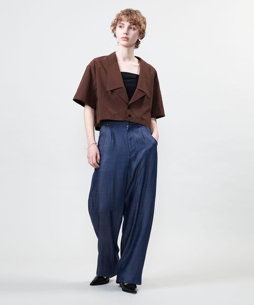 セール】＜ASTRAET＞ラペル ショートスリーブシャツ（シャツ