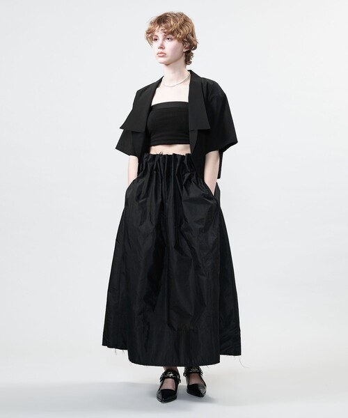 ASTRAET 購入　ブラックレース　ショート丈シャツ　新品未使用タグ着き セール】＜ASTRAET＞ラペル ショートスリーブシャツ（シャツ