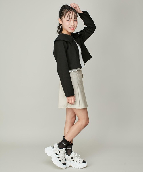 JENNI（ジェニィ）の「【リバイバルアイテム】厚底スニーカー風スポサン（サンダル・キッズ・ブラック/オフホワイト・24cm/23cm/22cm）」の21枚目の写真