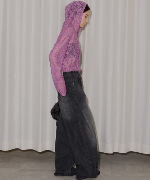 yae（ヤエ）の「"Y" denim / "ワイ" デニム（デニムパンツ・レディース・ブラック/ブルー・36/38/34）」の9枚目の写真