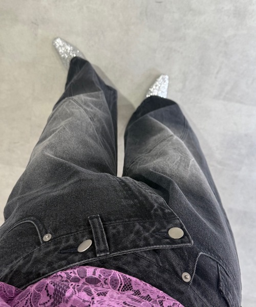 yae（ヤエ）の「"Y" denim / "ワイ" デニム（デニムパンツ・レディース・ブラック/ブルー・36/38/34）」の12枚目の写真