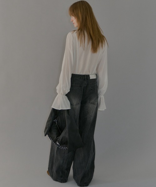 yae（ヤエ）の「"Y" denim / "ワイ" デニム（デニムパンツ・レディース・ブラック/ブルー・36/38/34）」の5枚目の写真