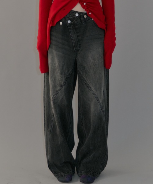 yae（ヤエ）の「"Y" denim / "ワイ" デニム（デニムパンツ・レディース・ブラック/ブルー・36/38/34）」の20枚目の写真
