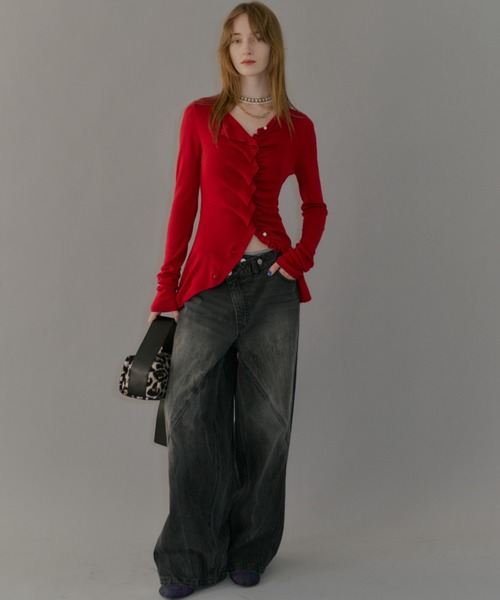 yae（ヤエ）の「"Y" denim / "ワイ" デニム（デニムパンツ・レディース・ブラック/ブルー・36/38/34）」の22枚目の写真