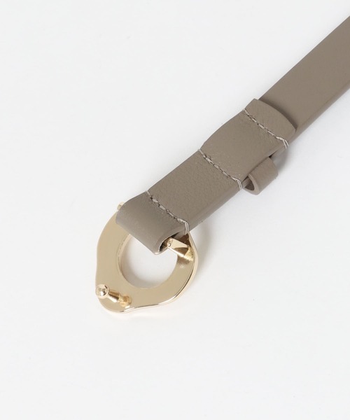 URBAN RESEARCH ROSSO WOMEN（アーバンリサーチ　ロッソ）の「LE VERNIS　Eyelet belt（ベルト・レディース・チャコールグレー/ブラック・-）」の5枚目の写真