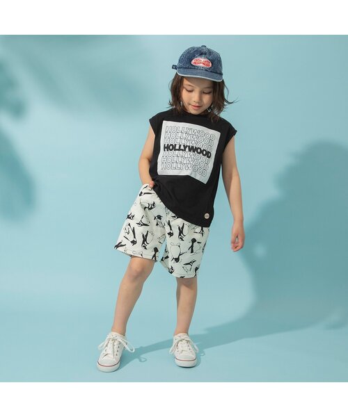 BREEZE（ブリーズ）の「【ジュニア対応】ボックスロゴタンクトップ（Tシャツ/カットソー・キッズ・オレンジ/ミント/オフホワイト/ブラック・140/110/130/120/80/100/90）」の7枚目の写真