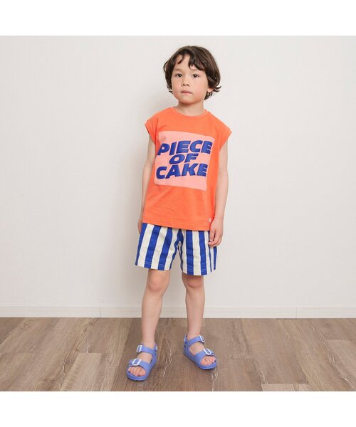 BREEZE（ブリーズ）の「【ジュニア対応】ボックスロゴタンクトップ（Tシャツ/カットソー・キッズ・オレンジ/ミント/オフホワイト/ブラック・140/110/130/120/80/100/90）」の10枚目の写真