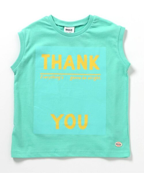 BREEZE（ブリーズ）の「【ジュニア対応】ボックスロゴタンクトップ（Tシャツ/カットソー・キッズ・オレンジ/ミント/オフホワイト/ブラック・140/110/130/120/80/100/90）」の18枚目の写真