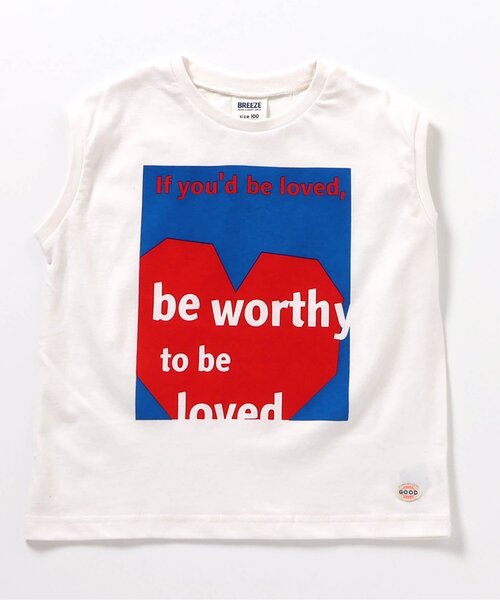 BREEZE（ブリーズ）の「【ジュニア対応】ボックスロゴタンクトップ（Tシャツ/カットソー・キッズ・オレンジ/ミント/オフホワイト/ブラック・140/110/130/120/80/100/90）」の20枚目の写真