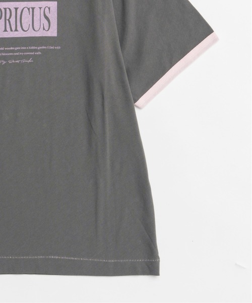 MAISON SPECIAL(メゾンスペシャル)の「APRICUS Ringer T-shirt/APRICUSリンガーTEE(Tシャツ/カットソー・レディース・ホワイト/チャコールグレー/グリーン・FREE)」の18枚目の写真