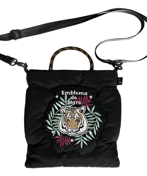 ROOTOTE(ルートート)の「FEサコッシュbroderie-A(ショルダーバッグ・レディース・ブラック系その他/ライトブルー・FREE)」の3枚目の写真