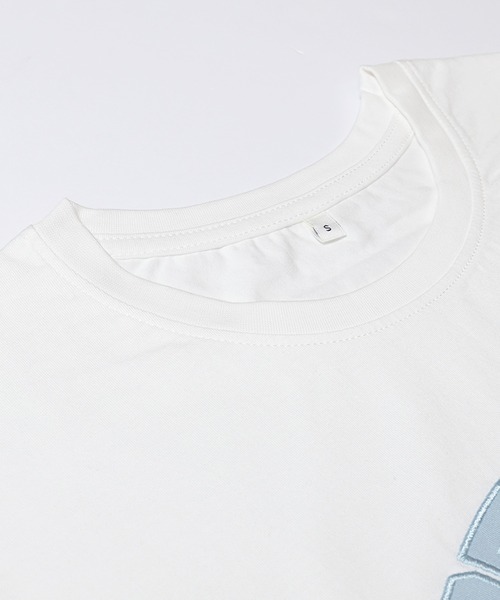 coca（coca）（コカ）の「オーバーシルエットロゴTシャツ（Tシャツ/カットソー・レディース・ホワイト/グレー・S/L/M）」の16枚目の写真