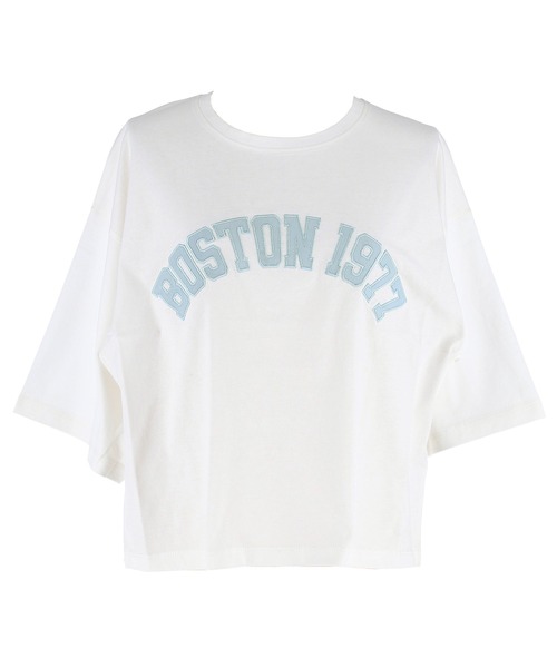 coca（coca）（コカ）の「オーバーシルエットロゴTシャツ（Tシャツ/カットソー・レディース・ホワイト/グレー・S/L/M）」の21枚目の写真