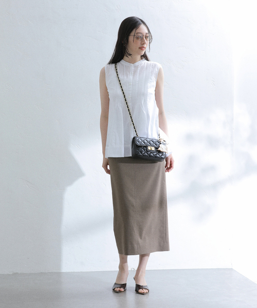 La TOTALITE(ラトータリテ)の「MILOS / ミロス キルティングチェーンバッグ(ショルダーバッグ・レディース・ベージュ/ブラック・FREE)」の3枚目の写真