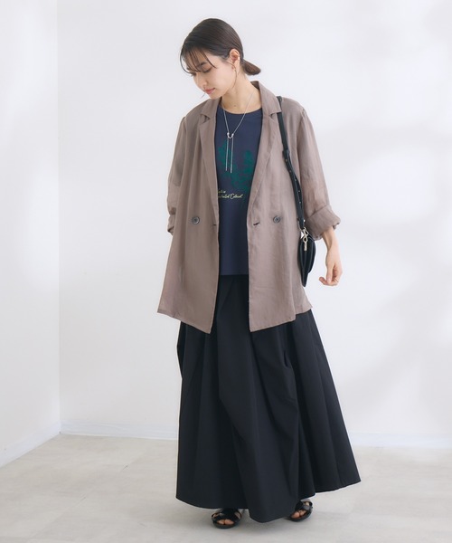 【新品】KATHARINE ROSS キャサリンロス ジャケット&スカート M セール】【KATHARINE ROSS】リネンジャケット（テーラード