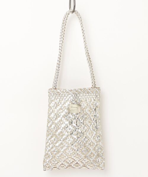 MAISON mou（メゾンムー）の「【Swaraj/スワラージ】手編みメッシュレザー・ショルダーBAG（ショルダーバッグ・レディース・ホワイト/ゴールド系その他/シルバー/ブラウン・FREE）」の4枚目の写真