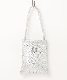 【Swaraj/スワラージ】手編みメッシュレザー・ショルダーBAG