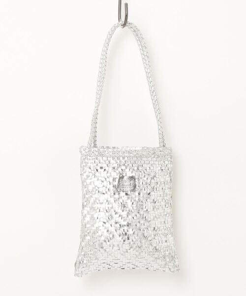 MAISON mou（メゾンムー）の「【Swaraj/スワラージ】手編みメッシュレザー・ショルダーBAG（ショルダーバッグ・レディース・ホワイト/ゴールド系その他/シルバー/ブラウン・FREE）」の3枚目の写真