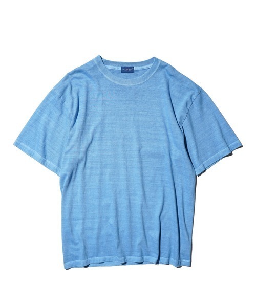 TOWNCRAFT（タウンクラフト）の「TOWNCRAFT / タウンクラフト VINTAGE DYE 5.6OZ TEE ヴィンテージ加工 ピグメント（Tシャツ/カットソー・メンズ・ピンク/ターコイズブルー/ブラック/パープル/グリーン/グレー・LARGE/X-LARGE/MEDIUM）」の5枚目の写真