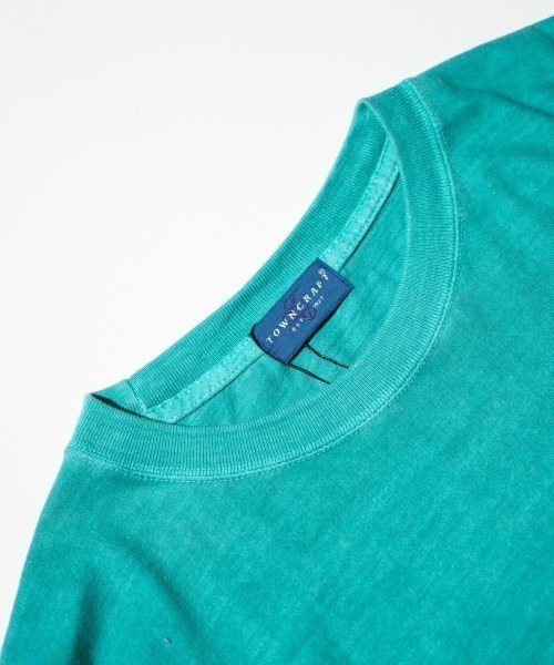 TOWNCRAFT（タウンクラフト）の「TOWNCRAFT / タウンクラフト VINTAGE DYE 5.6OZ TEE ヴィンテージ加工 ピグメント（Tシャツ/カットソー・メンズ・ピンク/ターコイズブルー/ブラック/パープル/グリーン/グレー・LARGE/X-LARGE/MEDIUM）」の13枚目の写真